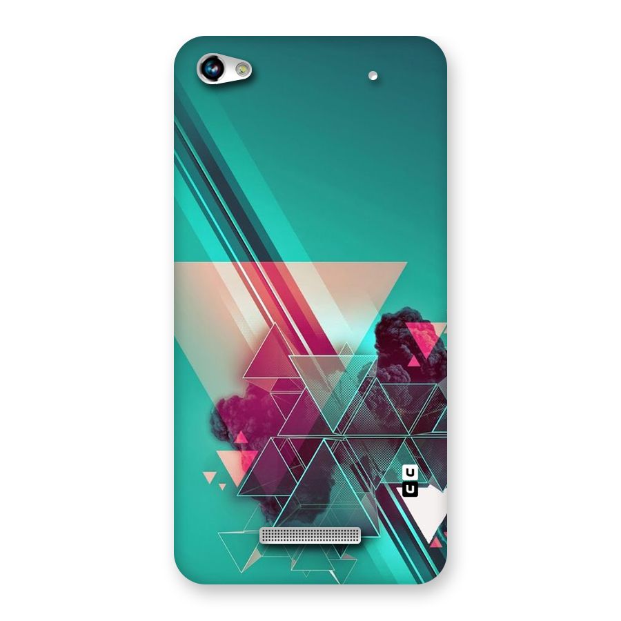 Floroscent Abstract Back Case for Micromax Hue 2