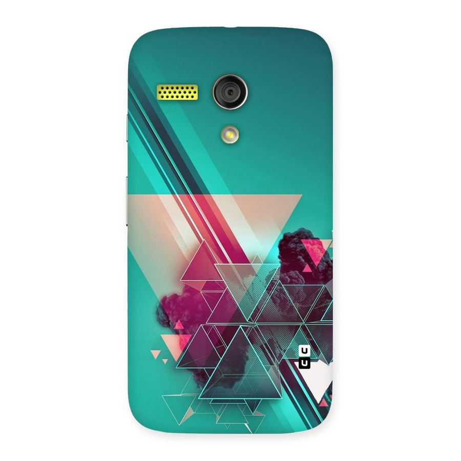 Floroscent Abstract Back Case for Moto G