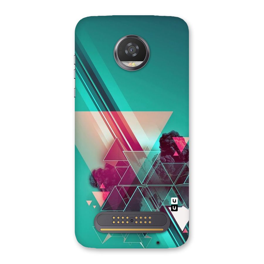 Floroscent Abstract Back Case for Moto Z2 Play