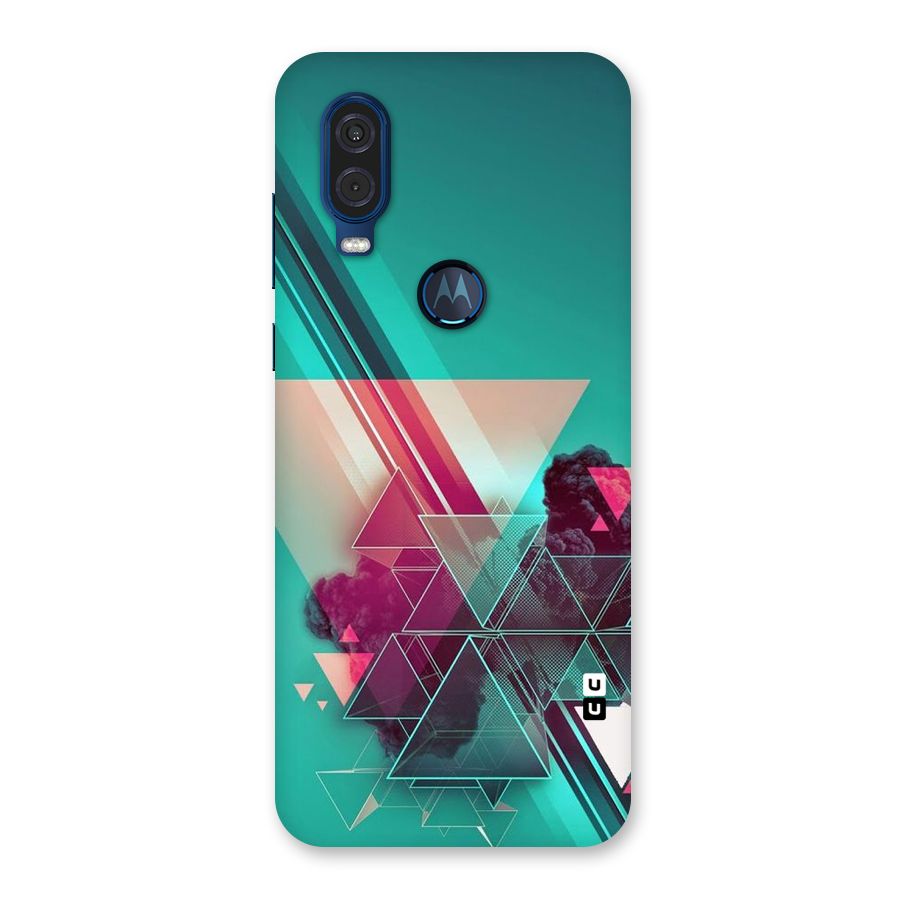 Floroscent Abstract Back Case for Motorola One Vision