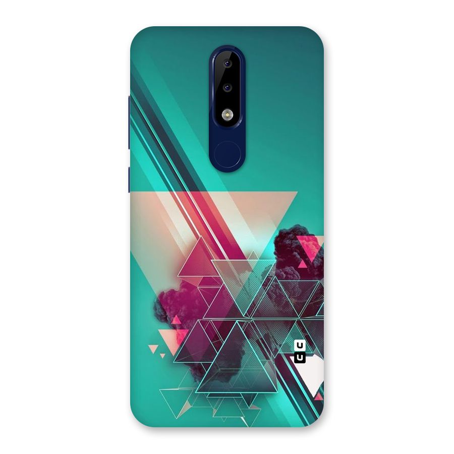 Floroscent Abstract Back Case for Nokia 5.1 Plus