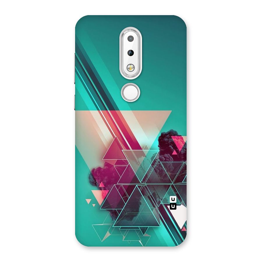 Floroscent Abstract Back Case for Nokia 6.1 Plus