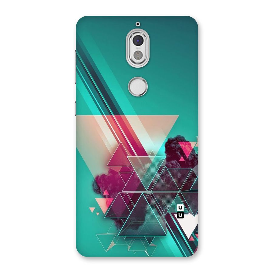 Floroscent Abstract Back Case for Nokia 7