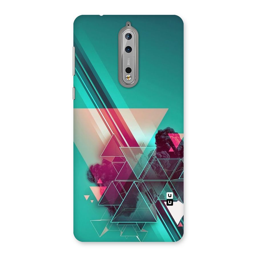 Floroscent Abstract Back Case for Nokia 8