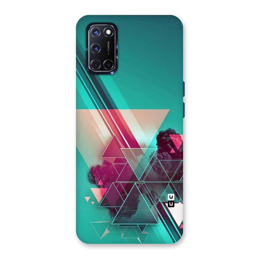 Floroscent Abstract Back Case for Oppo A52