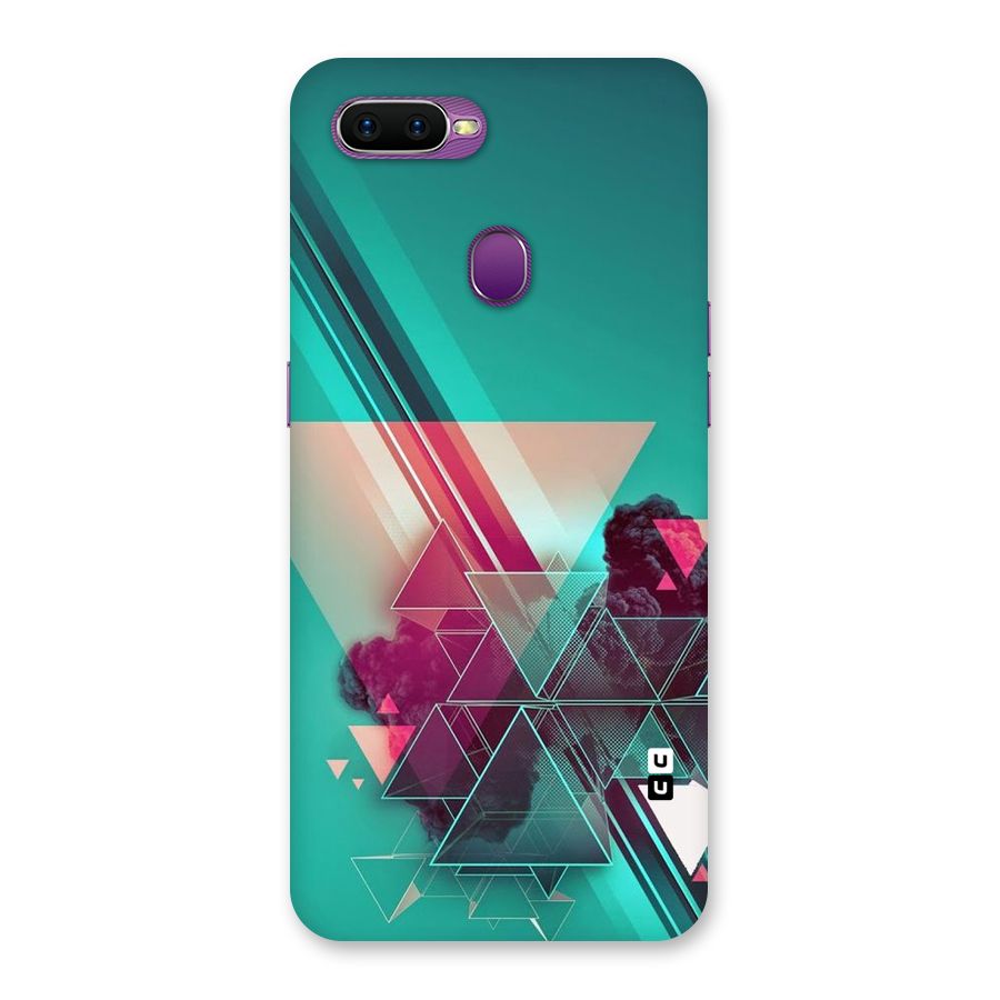 Floroscent Abstract Back Case for Oppo F9
