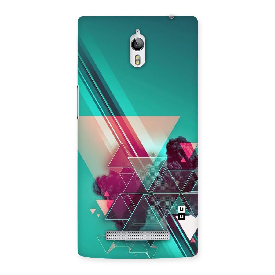Floroscent Abstract Back Case for Oppo Find 7