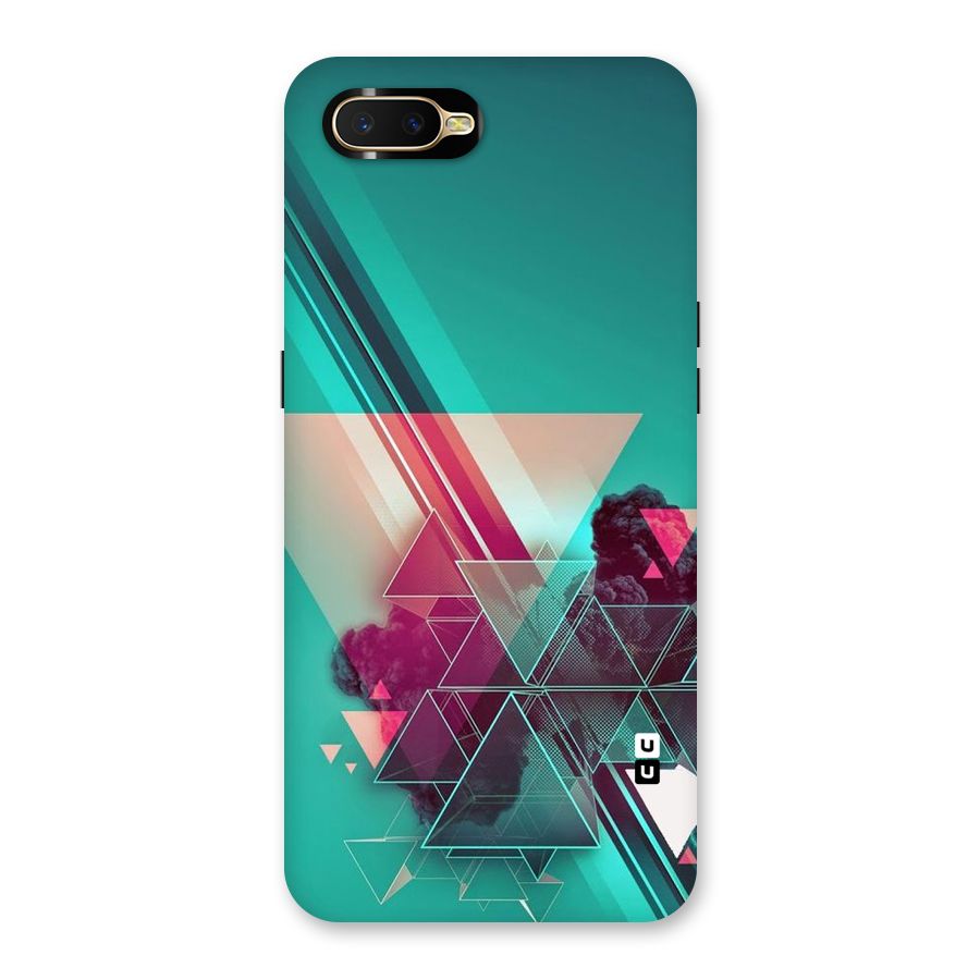 Floroscent Abstract Back Case for Oppo K1