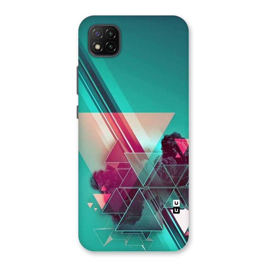 Floroscent Abstract Back Case for Poco C3