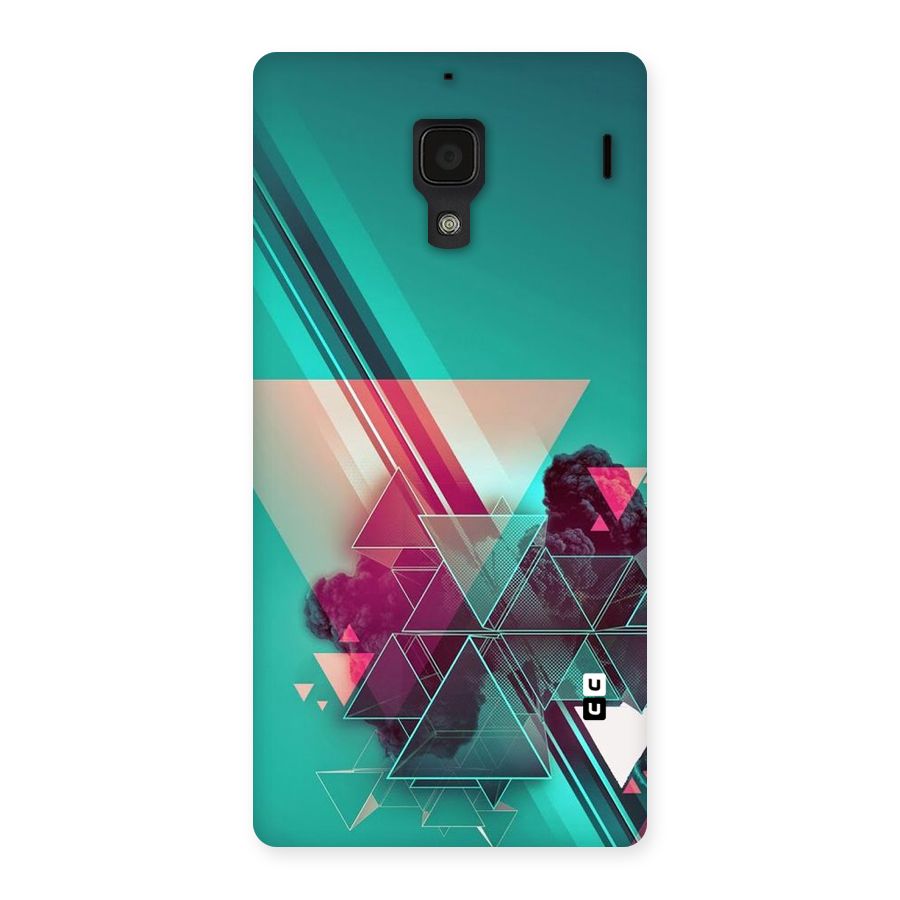 Floroscent Abstract Back Case for Redmi 1S