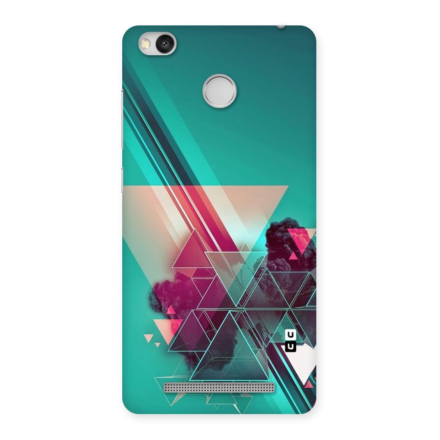 Floroscent Abstract Back Case for Redmi 3S Prime