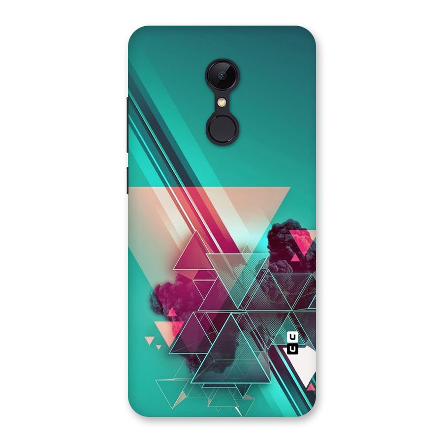 Floroscent Abstract Back Case for Redmi 5