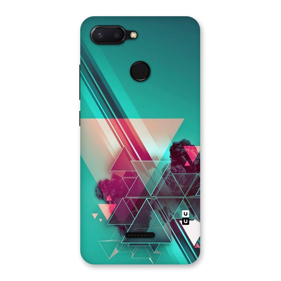 Floroscent Abstract Back Case for Redmi 6