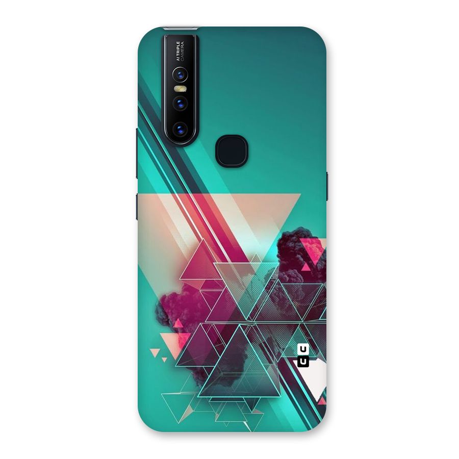 Floroscent Abstract Back Case for Vivo V15