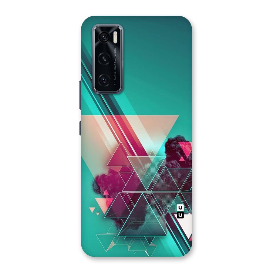 Floroscent Abstract Back Case for Vivo V20 SE