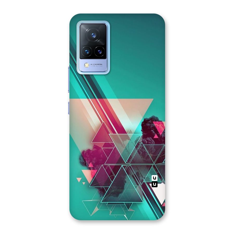 Floroscent Abstract Back Case for Vivo V21 5G