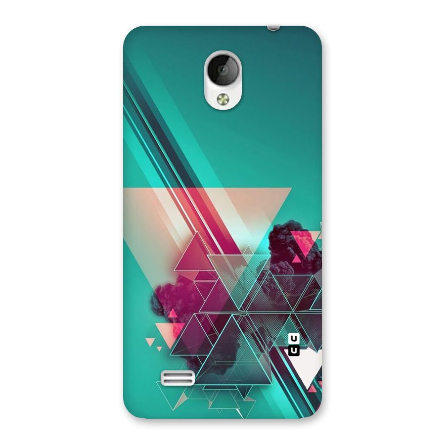 Floroscent Abstract Back Case for Vivo Y21