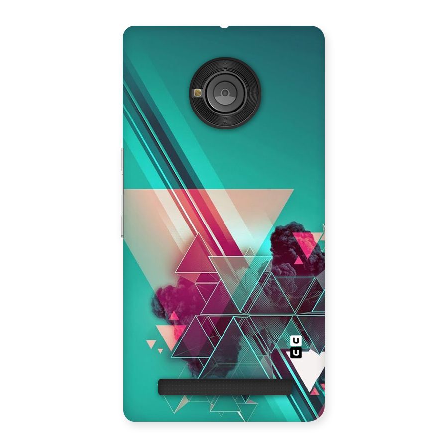Floroscent Abstract Back Case for Yu Yuphoria