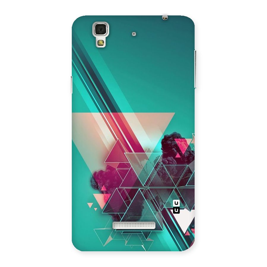 Floroscent Abstract Back Case for Yu Yureka