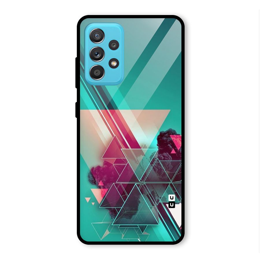 Floroscent Abstract Glass Back Case for Galaxy A52s 5G