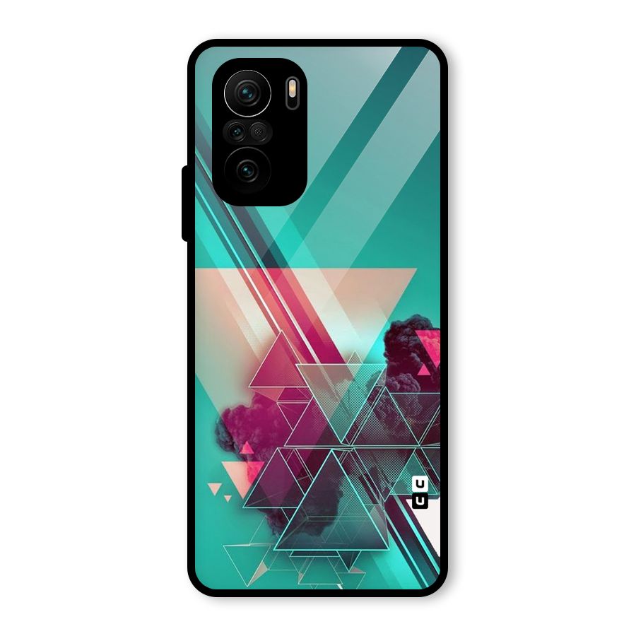 Floroscent Abstract Glass Back Case for Mi 11x