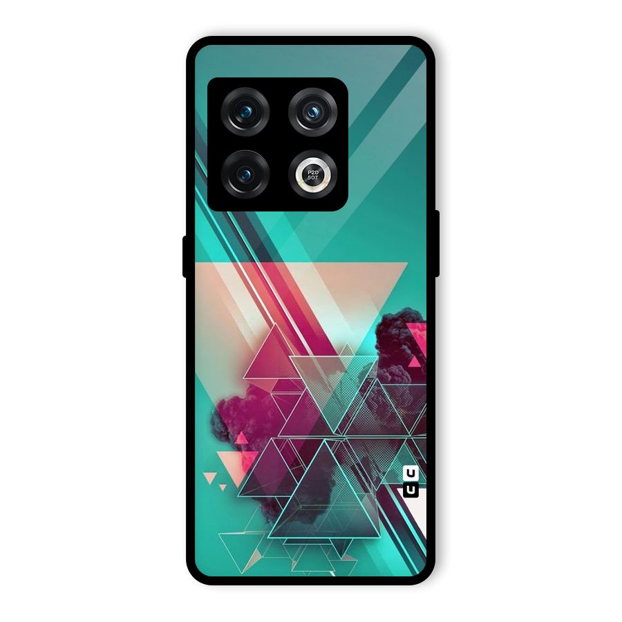 Floroscent Abstract Glass Back Case for OnePlus 10 Pro 5G