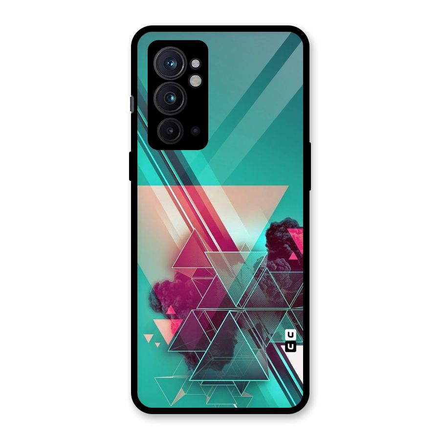 Floroscent Abstract Glass Back Case for OnePlus 9RT 5G