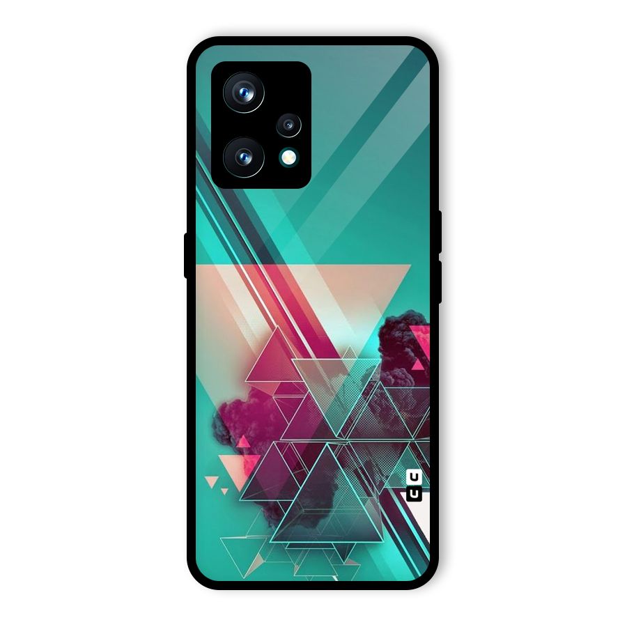 Floroscent Abstract Glass Back Case for Realme 9 Pro Plus 5G
