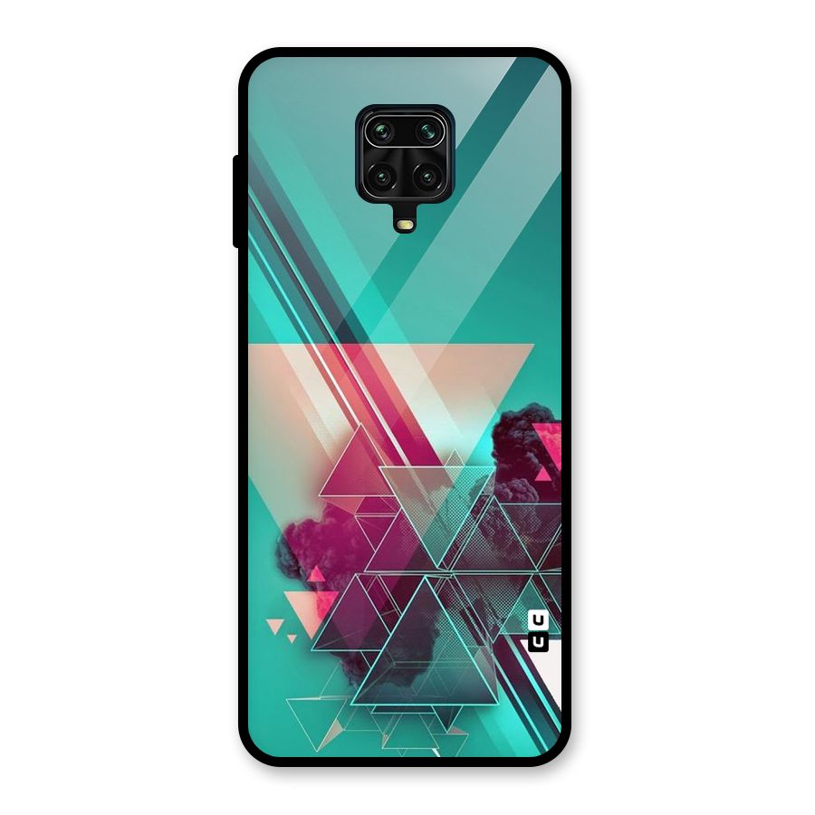 Floroscent Abstract Glass Back Case for Redmi Note 10 Lite