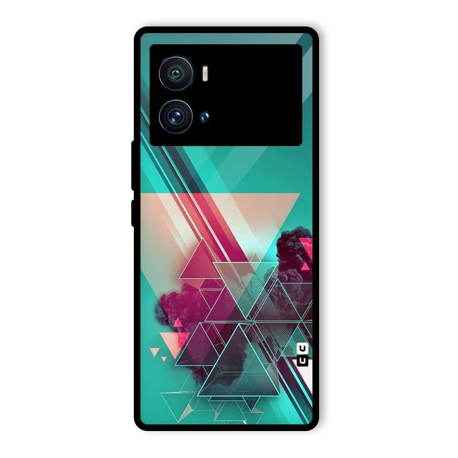 Floroscent Abstract Glass Back Case for Vivo iQOO 9 Pro