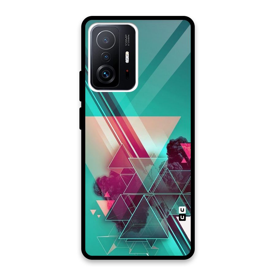 Floroscent Abstract Glass Back Case for Xiaomi 11T Pro