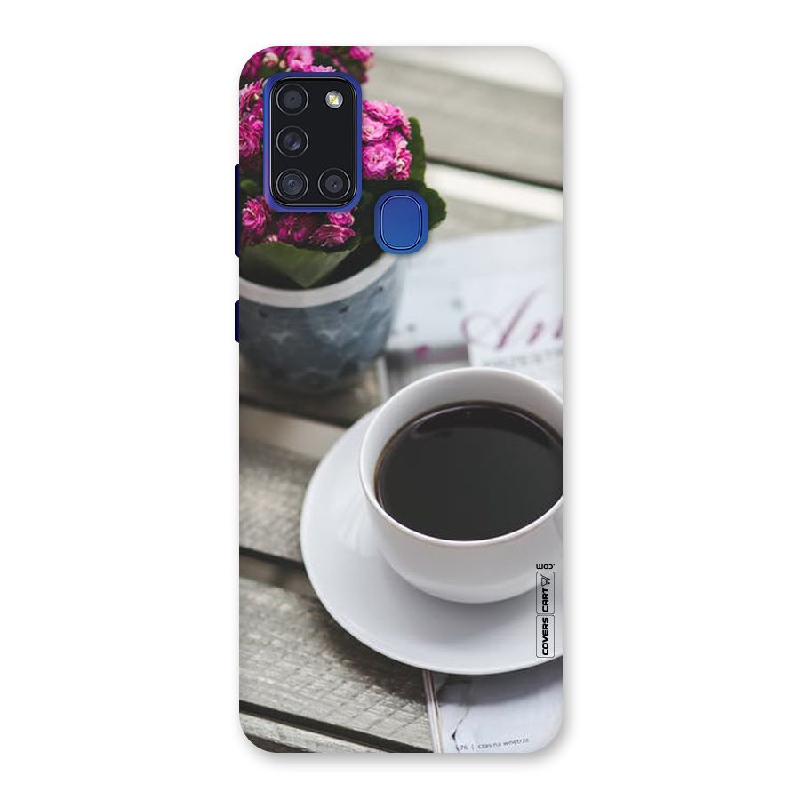 Flower And Blend Back Case for Galaxy A21s