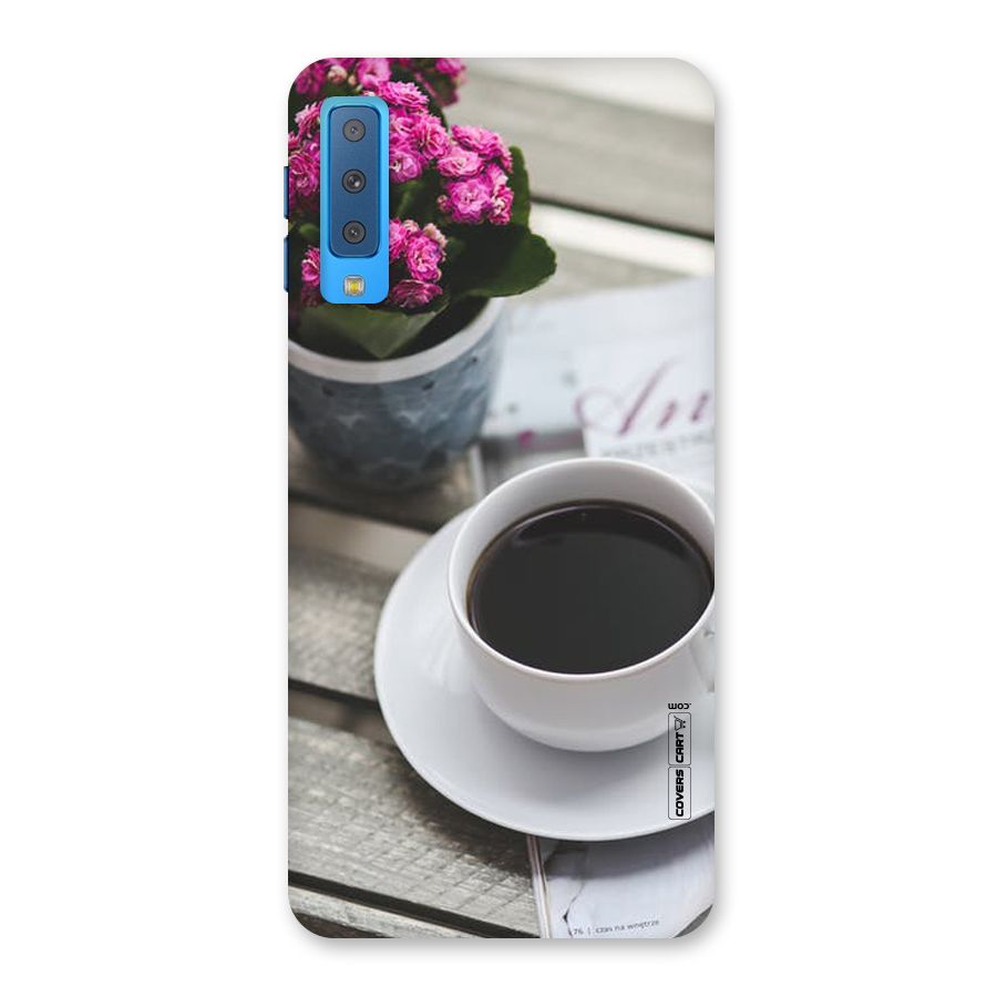 Flower And Blend Back Case for Galaxy A7 (2018)