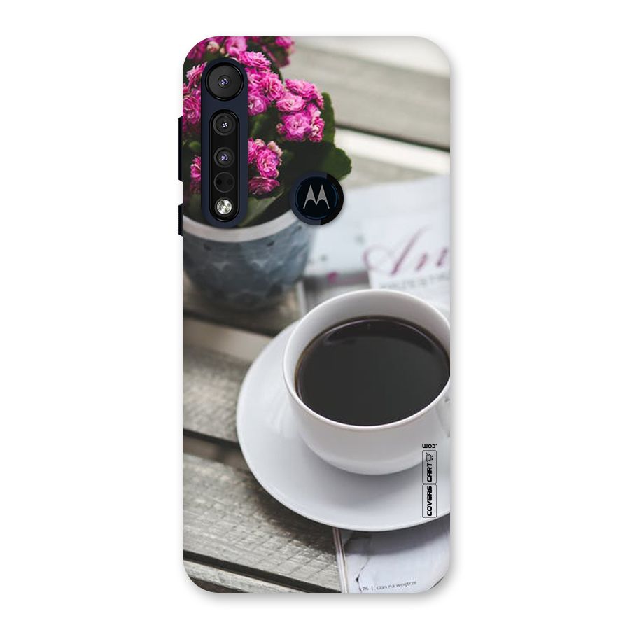 Flower And Blend Back Case for Motorola One Macro