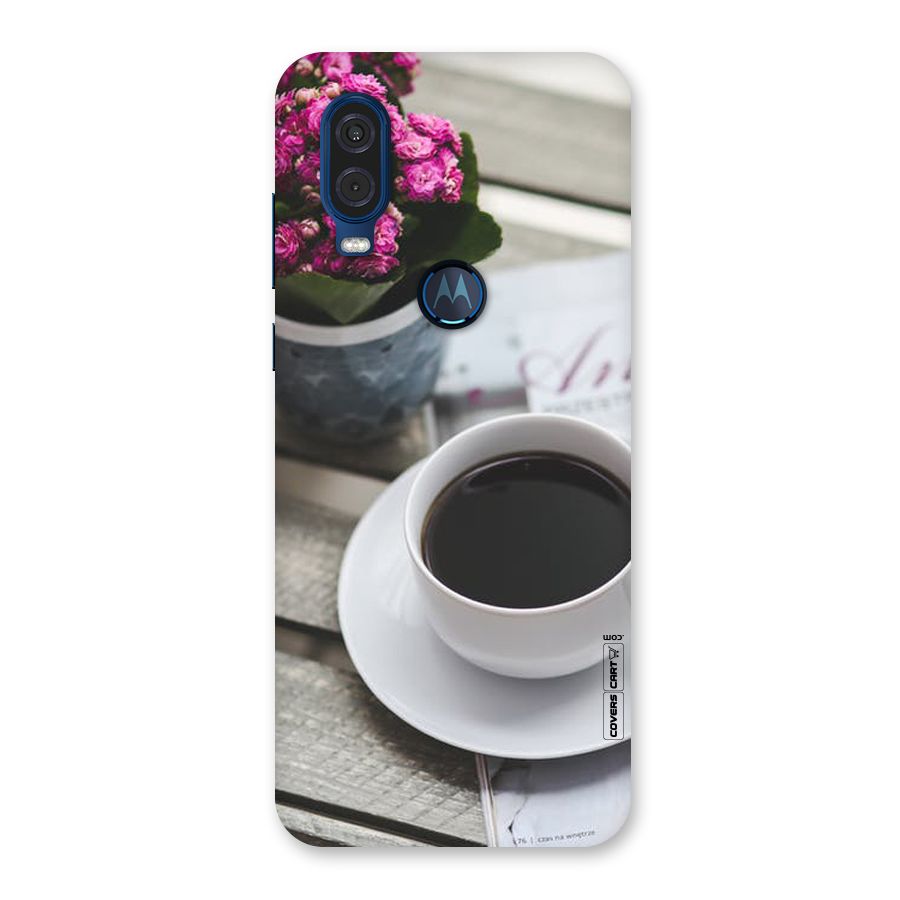 Flower And Blend Back Case for Motorola One Vision