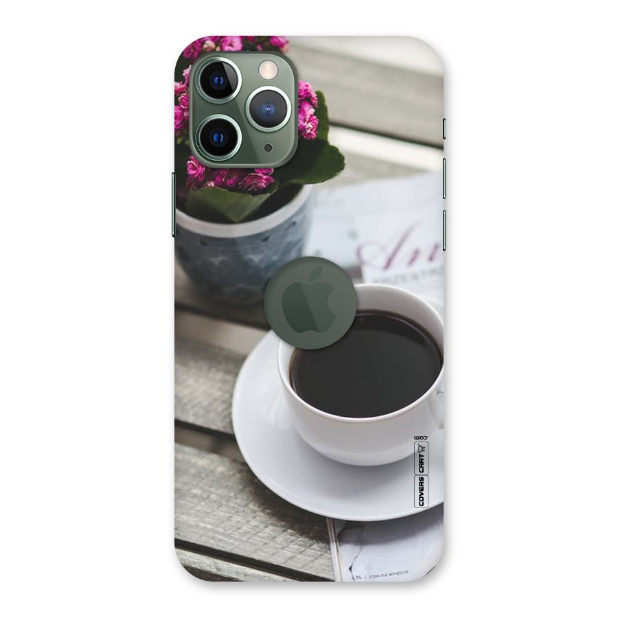 Flower And Blend Back Case for iPhone 11 Pro Logo  Cut