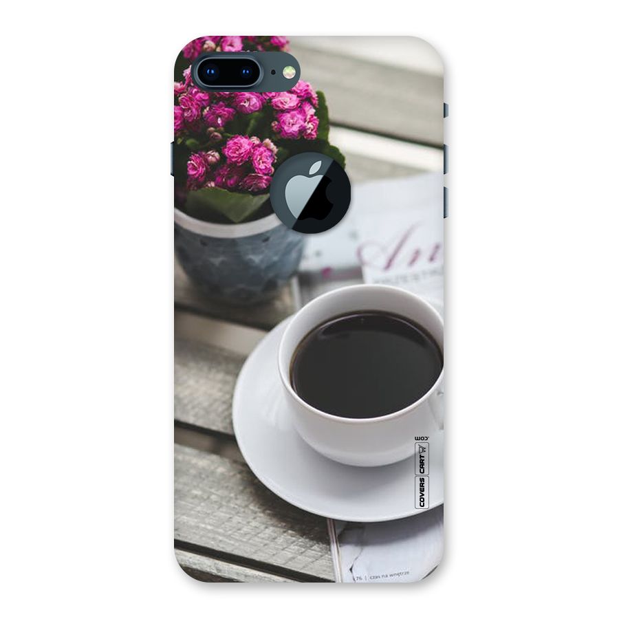 Flower And Blend Back Case for iPhone 7 Plus Logo Cut