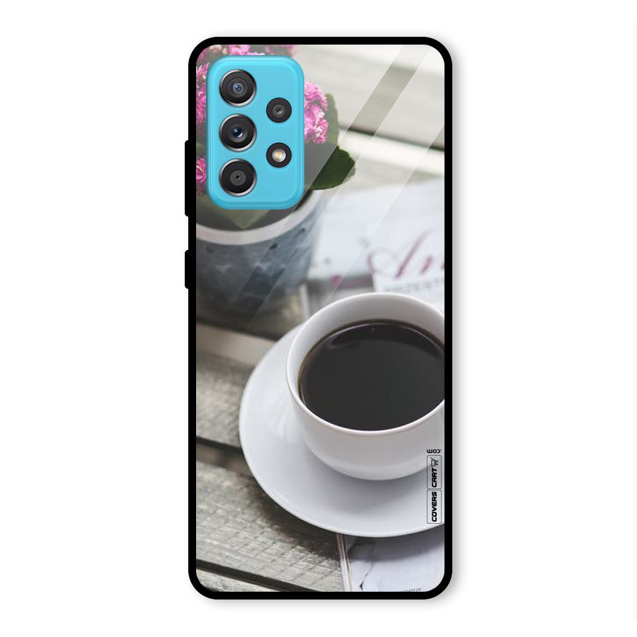 Flower And Blend Glass Back Case for Galaxy A52