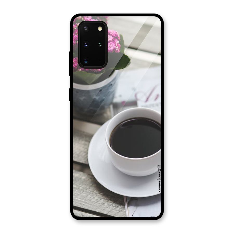 Flower And Blend Glass Back Case for Galaxy S20 Plus