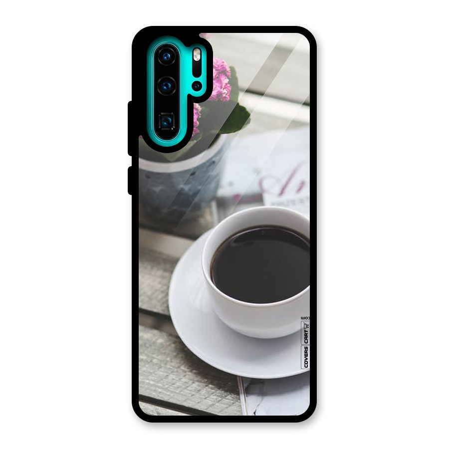 Flower And Blend Glass Back Case for Huawei P30 Pro