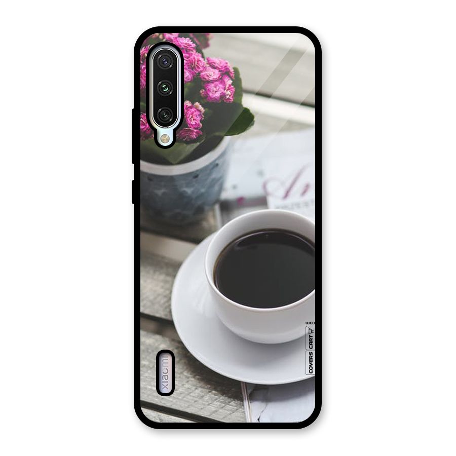 Flower And Blend Glass Back Case for Mi A3