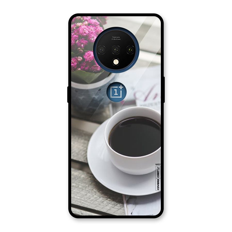 Flower And Blend Glass Back Case for OnePlus 7T