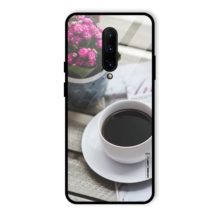 Flower And Blend Glass Back Case for OnePlus 7 Pro