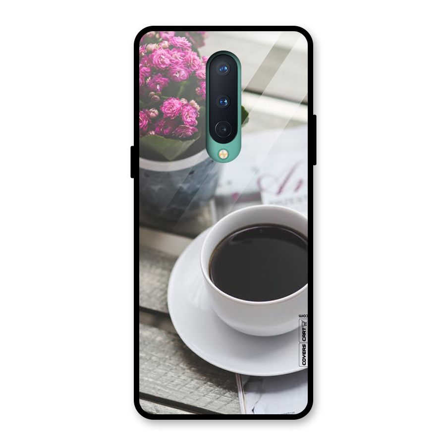 Flower And Blend Glass Back Case for OnePlus 8