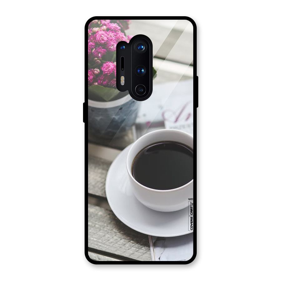 Flower And Blend Glass Back Case for OnePlus 8 Pro