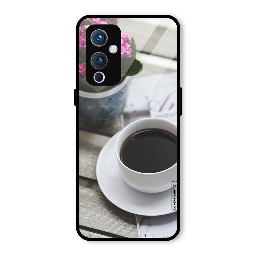 Flower And Blend Glass Back Case for OnePlus 9