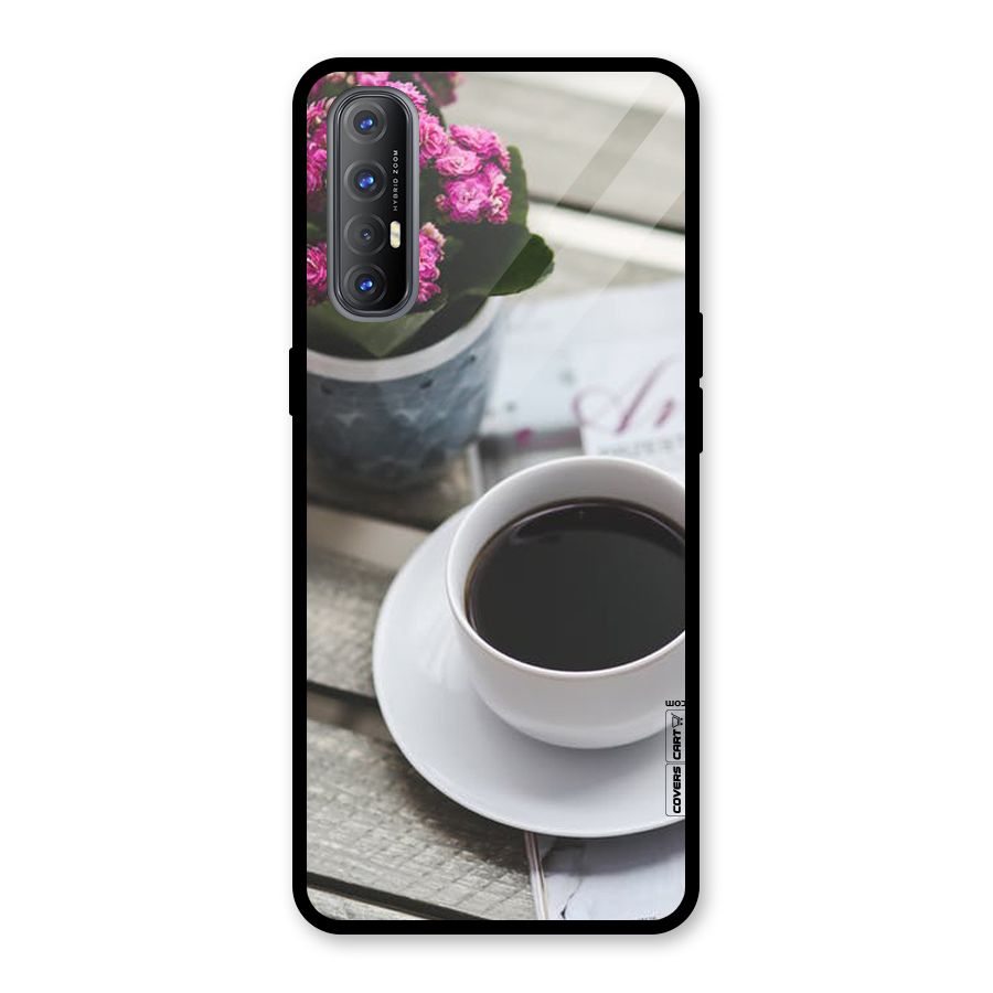 Flower And Blend Glass Back Case for Oppo Reno3 Pro