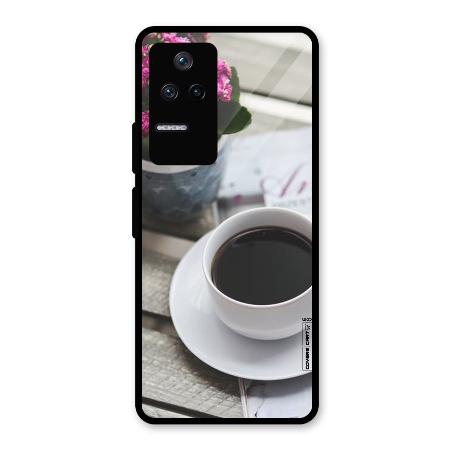 Flower And Blend Glass Back Case for Poco F4 5G