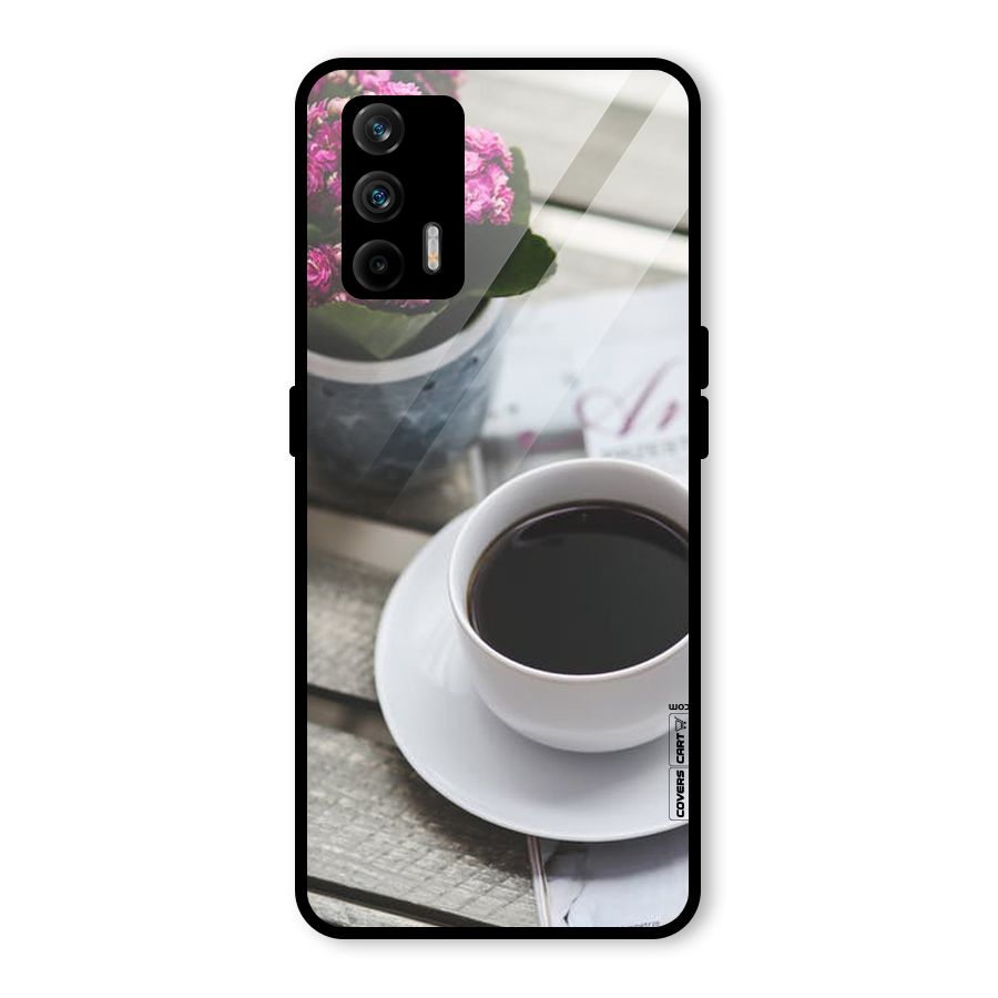 Flower And Blend Glass Back Case for Realme GT 5G
