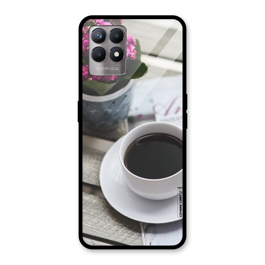 Flower And Blend Glass Back Case for Realme Narzo 50